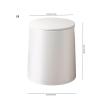 RENEESME Kitchen Trash Can Trash Can Household Living Room Modern Simple Kitchen Bathroom Paper Basket with Lid Bathroom Trash Can (Color : A, Size : Small) view 2