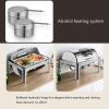 ELUKHT Buffet Server & Heater - Kitchenware New Stainless Steel Double Hot Pot, Catering Buffet Food Warm Tray, Dining Food Pot for Event Catering Banquets. (Double) view 2