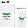 LEVLO Funny Pea Pod Kitchen Towel Peas Lover Gift Vegetable Find Your Inner Peas Dish Towel Veggies Peas Merchandise (Peas Towel) view 2