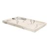 Parliky Large Rectangular Resin Marbled Tray Bathroom Organizer Vanity Display Cosmetic Storage view 1