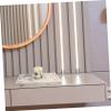 Parliky Large Rectangular Resin Marbled Tray Bathroom Organizer Vanity Display Cosmetic Storage view 2