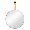 Bathroom Wall Nordic Stainless Steel Round Bathroom Mirror Wall-Mounted Makeup Mirror for Bedroom Living Room Hallway (Size : 60 * 60cm) (60 * 60cm) view 1