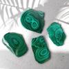 AtkitS Crystal 1Pc Natural Crystal Eyes Raw Malachite Slice Slab Mineral Specimen for Home Decoration Gifts Healing Collection (Size : 1pc Random) view 2