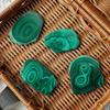 AtkitS Crystal 1Pc Natural Crystal Eyes Raw Malachite Slice Slab Mineral Specimen for Home Decoration Gifts Healing Collection (Size : 1pc Random) view 3