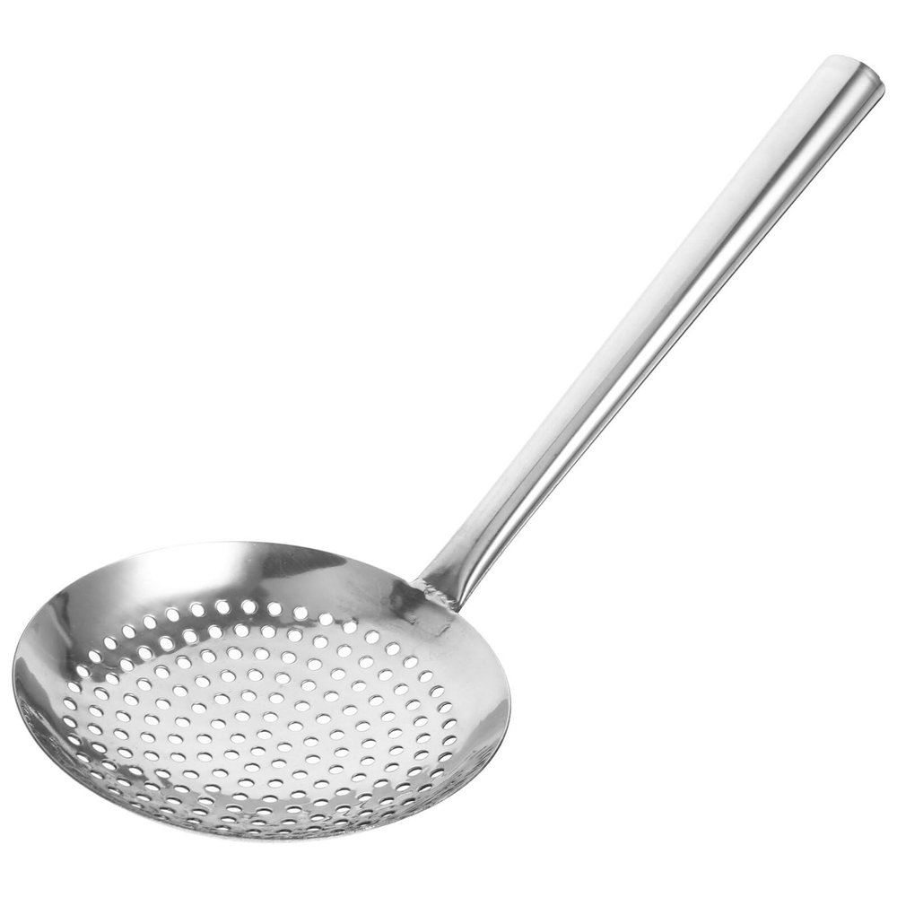 Alipis Stainless Steel Magnetic Water Leaking Strainer Large Strainer Spoon Pasta Slotted Spoon