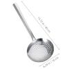 Alipis Stainless Steel Magnetic Water Leaking Strainer Large Strainer Spoon Pasta Slotted Spoon view 2