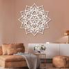 Metal Mandala Wall Art, Zen Metal Mandala Large Wall Decor, Mandala Metal Wall Art, Yoga Wall Art, Mandala Wall Art, Metal Mandala, Living Room Bedroom Wall Hanging, Housewarming Gift (24 x 24 inch / 60 x 60 cm, White) view 1