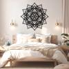 Metal Mandala Wall Art, Zen Metal Mandala Large Wall Decor, Mandala Metal Wall Art, Yoga Wall Art, Mandala Wall Art, Metal Mandala, Living Room Bedroom Wall Hanging, Housewarming Gift (24 x 24 inch / 60 x 60 cm, White) view 2