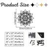 Metal Mandala Wall Art, Zen Metal Mandala Large Wall Decor, Mandala Metal Wall Art, Yoga Wall Art, Mandala Wall Art, Metal Mandala, Living Room Bedroom Wall Hanging, Housewarming Gift (24 x 24 inch / 60 x 60 cm, White) view 4
