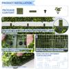 E&K 27 PCS 18"x18" Artificial Plant Panels with Single Side White Flowers Panels Hard Back Faux Leaf Greenery Grass Wall Decoration for Indoor Outdoor view 4
