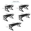 BELWEIS Gaming Desk PC Computer Desk,Heavy Duty Gaming Computer Table with Carbon Fiber Surface for Large Mouse Pad,Home Computer Carbon Fiber Surface Gaming Desk PC Table,CL 100CM view 2
