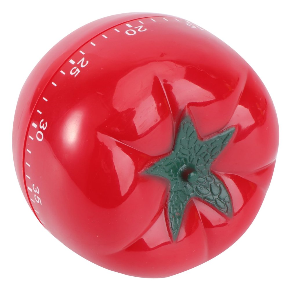 COLLBATH Adorable Mechanical Tomato Kitchen Timer for Cooking Easy to Use Countdown Alarm for Home Office and Classroom Tasks