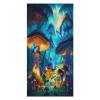 LNDDYTP Psychedelic Colorful Mushroom Beach Towels Super Absorbent Quick Dry Fluffy,Abstract Fantasy Forest Butterfly Retro Mushroom Beach Towel for Pool Bath Towels 63"" L X31 W, 160x80cm view 2