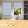 Sulugood No Tools Cordless Aluminum Mini Blinds for Windows 1" No Drill Metal Room Darkening Horizontal Window Blinds No Screws Venetian Custom Window Shades for Home Office Door,Blue,44" W x 84" H view 2