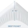 King Mattress Protector 2 Pack King Size Mattress Cover Protector Fitted Sheets up to 18'' Waterproof for Bed Topper Pad Protector, Machine Wash view 2