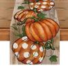Artoid Mode Polka Dot Pumpkins Vine Fall Table Runner, Seasonal Autumn Thanksgiving Kitchen Dining Table Decoration for Home Party Decor 13x36 Inch view 1