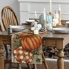 Artoid Mode Polka Dot Pumpkins Vine Fall Table Runner, Seasonal Autumn Thanksgiving Kitchen Dining Table Decoration for Home Party Decor 13x36 Inch view 3