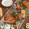 Artoid Mode Polka Dot Pumpkins Vine Fall Table Runner, Seasonal Autumn Thanksgiving Kitchen Dining Table Decoration for Home Party Decor 13x36 Inch view 4