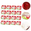 COLLBATH 20pcs Christmas Cupcake Boxes Window Portable Containers Inserts for Standard for and Giving view 3