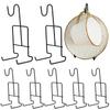 LOSYHU 8 Pack Tea Cup and Saucer Display Stand Holder Metal Stand for Holding, Tea Cup and Plate Holder Metal Teacup Display Rack for Coffee Mug Organizer (Black) view 1