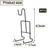 LOSYHU 8 Pack Tea Cup and Saucer Display Stand Holder Metal Stand for Holding, Tea Cup and Plate Holder Metal Teacup Display Rack for Coffee Mug Organizer (Black) view 2