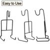 LOSYHU 8 Pack Tea Cup and Saucer Display Stand Holder Metal Stand for Holding, Tea Cup and Plate Holder Metal Teacup Display Rack for Coffee Mug Organizer (Black) view 4