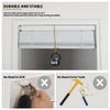 Sulugood No Tools Cordless Aluminum Mini Blinds for Windows 1" No Drill Metal Room Darkening Horizontal Window Blinds No Screws Venetian Custom Window Shades for Home Office Door,Black,44.5"W x 84"H view 3