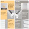 Sulugood No Tools Cordless Aluminum Mini Blinds for Windows 1" No Drill Metal Room Darkening Horizontal Window Blinds No Screws Venetian Custom Window Shades for Home Office Door,Black,44.5"W x 84"H view 4