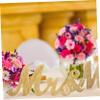 Alipis Valentine's Day Mr Mrs Sign Wooden Wedding Decor Centerpiece for Couples view 3