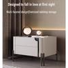Modern nightstand with 2 Drawers, Light Gray nightstand, Solid Wood nightstand for Bedroom, Storage Cabinet Suitable for Bedroom Living Room view 2