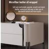 Modern nightstand with 2 Drawers, Light Gray nightstand, Solid Wood nightstand for Bedroom, Storage Cabinet Suitable for Bedroom Living Room view 4