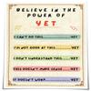 Jinbligt Believe In The Power of Yet Poster Therapy Office Decor Mental Health Wall Art Positive Posters Art Prints Canvas Pictures Painting Panel (16.00''x24.00'',Unframed) view 1