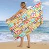 LNDDYTP Modern Colorful Number Alphabet Beach Towels Oversized Lightweight Soft,Abstract Kids Nursery English Game Alphabet Beach Swim Towel for Gym Bathroom Towel 63"" L X31 W, 160x80cm view 4