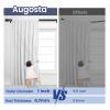 Curtain Rods for Windows 48 to 84 Inches, 1 Inch Diameter Adjustable Black Curtain Rod, Heavy Duty Modern curtain rod with Aluminium Finials, 32"-90" view 4