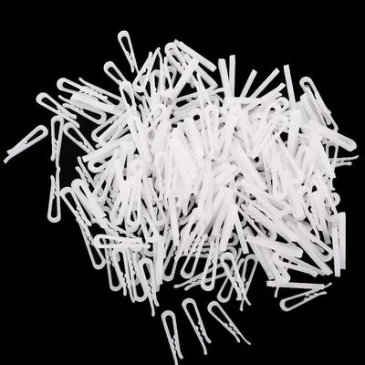 Xiaojikuaipao 200 Small Clear Plastic Clips for Clothes, Socks, and More C Safe and Versatile Clothing Pegs Set