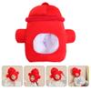 SHINEOFI Fire Hydrant Head Cover Plush Fire Hat for Adults Novelty Costume Party Hat Photo Props Carnival Dress up Accessory view 3