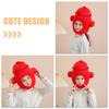 SHINEOFI Fire Hydrant Head Cover Plush Fire Hat for Adults Novelty Costume Party Hat Photo Props Carnival Dress up Accessory view 4