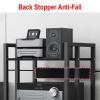 JIAHESHYP Movable 3/4-Tier Shelves Audio Video Media Stand Cabinet with Height Adjustable, Media Storage Cabinet, Modern AV Cabinet, Storage for Entertainment Stereo Component (Size : 3-Tier) view 3