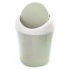 MINGZHE Desktop Trash Can Small Mini Plastic Table Garbage Bin with Swing Lid for Living Room Coffee Table Waste Bin Container Cabinet Bedroom Bathroom(Green) view 1