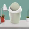 MINGZHE Desktop Trash Can Small Mini Plastic Table Garbage Bin with Swing Lid for Living Room Coffee Table Waste Bin Container Cabinet Bedroom Bathroom(Green) view 2