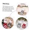Cabilock Large Christmas Stocking Bag Design for Boys and Girls Holiday Decor for Christmas Tree Fireplace and Filling Grey Color view 3