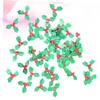 HOOTNEE Red Green Christmas Confetti 100pcs Table Decorations Fruits Leaves Shaped for Wedding Birthday Celebration view 2
