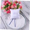 Alipis Double Heart Bearer Pillow Cushion with Satin Ribbons for Wedding Ceremony Decor view 4
