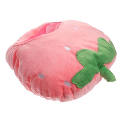 Ciieeo Strawberry Hat Plush Headgear for Festivals Cute Strawberry Party Hat Prop Lightweight Comfortable for Cosplay Celebrations and Photos Design