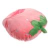 Ciieeo Strawberry Hat Plush Headgear for Festivals Cute Strawberry Party Hat Prop Lightweight Comfortable for Cosplay Celebrations and Photos Design view 1