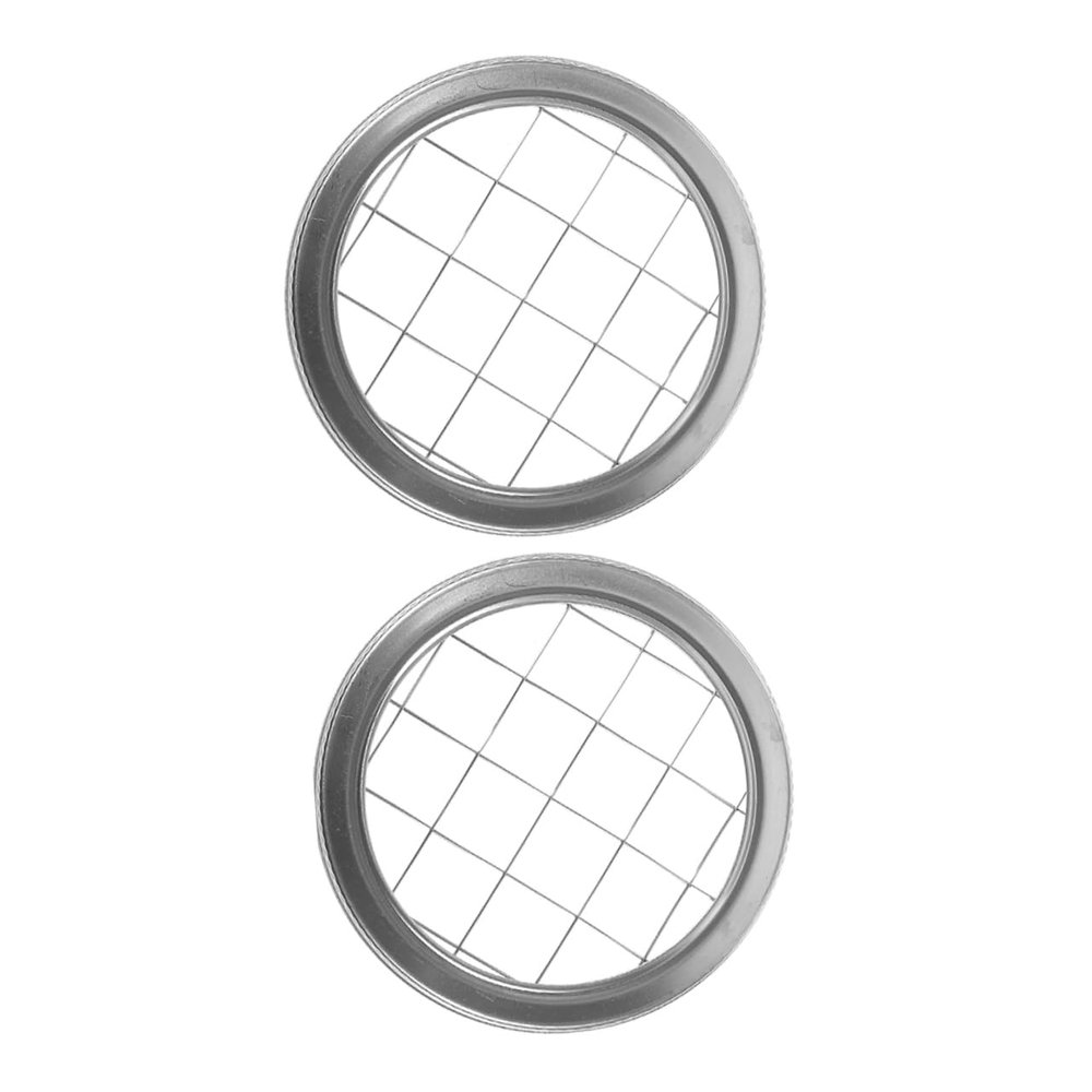 balacoo 2pcs Stainless Steel Flower Jar Lids for Flower Arrangement and Canning Durable Design for Easy Diy Compatible with Wide Mouth Mason Jars