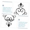 Cabilock Hanging Candle Holders for Wall 2 Pack Black Iron Wall Sconce Candlestick Holder for Decorative Use view 2
