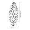 Cabilock Hanging Candle Holders for Wall 2 Pack Black Iron Wall Sconce Candlestick Holder for Decorative Use view 3