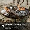 GasOne 23 in Outdoor Wood Burning Fire Pit Durable Alloy Steel Fire Pits for Outside Small Fire Pit for Backyard, Porch, Deck, Camping, BBQ view 4