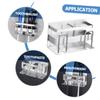 Ciieeo Bathroom Toothbrush Holder Wall Rack Stainless Steel Boys and Girls Toothbrush Storage Home Organizer view 4